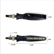 Bright SMD LED KTM Style Indicators Compatible For Universal All Bike Models (Amber, Pack of 2)