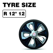 R12 Press Type Hubcap Alto 2020 Wheel Cover Replacements for OEM Steel Wheels Polypropylene Material with Retention Ring | Set of 4 Pcs