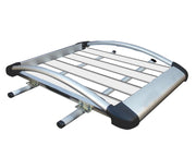 Car Roof Luggage (4x 4) Frame Aluminum Roof Frame Universal Roof Frame Travel Frame Load Frame Load Over 100 kg Roof Shelves Luggage Box Roof Rack (Silver)