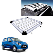 Car Roof Luggage Frame Aluminum Roof Frame Universal Roof Frame Travel Frame Load Frame Load Over 100 kg Roof Shelves Luggage Box Roof Rack (Silver)
