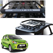 Car Roof Quest Luggage (4x 4) Frame Aluminum Roof Frame Universal Roof Frame Travel Frame Load Frame Load Over 100 kg Roof Shelves Luggage Box Roof Rack (Black)