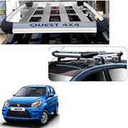 Car Roof Quest Luggage (4x 4) Frame Aluminum Roof Frame Universal Roof Frame Travel Frame Load Frame Load Over 100 kg Roof Shelves Luggage Box Roof Rack (Silver)