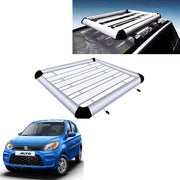 Car Roof Luggage Frame Aluminum Roof Frame Universal Roof Frame Travel Frame Load Frame Load Over 100 kg Roof Shelves Luggage Box Roof Rack (Silver)