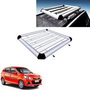 Car Roof Luggage Frame Aluminum Roof Frame Universal Roof Frame Travel Frame Load Frame Load Over 100 kg Roof Shelves Luggage Box Roof Rack (Silver)