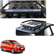 Car Roof Quest Luggage (4x 4) Frame Aluminum Roof Frame Universal Roof Frame Travel Frame Load Frame Load Over 100 kg Roof Shelves Luggage Box Roof Rack (Black)
