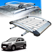 Car Roof Luggage (4x 4) Frame Aluminum Roof Frame Universal Roof Frame Travel Frame Load Frame Load Over 100 kg Roof Shelves Luggage Box Roof Rack (Silver)