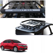 Car Roof Quest Luggage (4x 4) Frame Aluminum Roof Frame Universal Roof Frame Travel Frame Load Frame Load Over 100 kg Roof Shelves Luggage Box Roof Rack (Black)