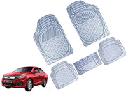 Heavy Duty Transparent 4Pcs PVC Rubber 6204 Clear Car Mat