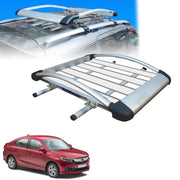 Car Roof Luggage (4x 4) Frame Aluminum Roof Frame Universal Roof Frame Travel Frame Load Frame Load Over 100 kg Roof Shelves Luggage Box Roof Rack (Silver)