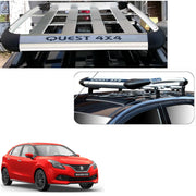 Car Roof Quest Luggage (4x 4) Frame Aluminum Roof Frame Universal Roof Frame Travel Frame Load Frame Load Over 100 kg Roof Shelves Luggage Box Roof Rack (Silver)