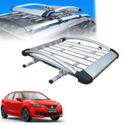 Car Roof Luggage (4x 4) Frame Aluminum Roof Frame Universal Roof Frame Travel Frame Load Frame Load Over 100 kg Roof Shelves Luggage Box Roof Rack (Silver)