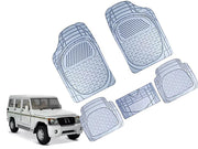 Heavy Duty Transparent 4Pcs PVC Rubber 6204 Clear Car Mat