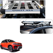 Car Roof Quest Luggage (4x 4) Frame Aluminum Roof Frame Universal Roof Frame Travel Frame Load Frame Load Over 100 kg Roof Shelves Luggage Box Roof Rack (Silver)