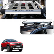 Car Roof Quest Luggage (4x 4) Frame Aluminum Roof Frame Universal Roof Frame Travel Frame Load Frame Load Over 100 kg Roof Shelves Luggage Box Roof Rack (Silver)