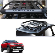 Car Roof Quest Luggage (4x 4) Frame Aluminum Roof Frame Universal Roof Frame Travel Frame Load Frame Load Over 100 kg Roof Shelves Luggage Box Roof Rack (Black)