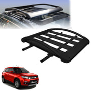Car Roof Luggage (4x 4) Frame Aluminum Roof Frame Universal Roof Frame Travel Frame Load Frame Load Over 100 kg Roof Shelves Luggage Box Roof Rack (Black)