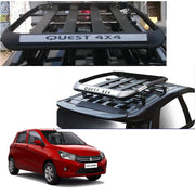 Car Roof Quest Luggage (4x 4) Frame Aluminum Roof Frame Universal Roof Frame Travel Frame Load Frame Load Over 100 kg Roof Shelves Luggage Box Roof Rack (Black)