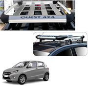 Car Roof Quest Luggage (4x 4) Frame Aluminum Roof Frame Universal Roof Frame Travel Frame Load Frame Load Over 100 kg Roof Shelves Luggage Box Roof Rack (Silver)