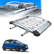 Car Roof Luggage (4x 4) Frame Aluminum Roof Frame Universal Roof Frame Travel Frame Load Frame Load Over 100 kg Roof Shelves Luggage Box Roof Rack (Silver)