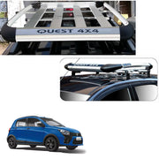 Car Roof Quest Luggage (4x 4) Frame Aluminum Roof Frame Universal Roof Frame Travel Frame Load Frame Load Over 100 kg Roof Shelves Luggage Box Roof Rack (Silver)