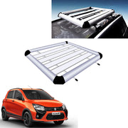 Car Roof Luggage Frame Aluminum Roof Frame Universal Roof Frame Travel Frame Load Frame Load Over 100 kg Roof Shelves Luggage Box Roof Rack (Silver)