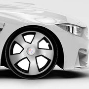 Press Type Hubcap Scorpio Wheel Cover Replacements for OEM Steel Wheels Polypropylene Material with Retention Ring | Set of 4 Pcs