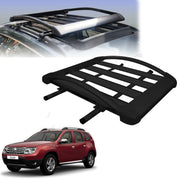 Car Roof Luggage (4x 4) Frame Aluminum Roof Frame Universal Roof Frame Travel Frame Load Frame Load Over 100 kg Roof Shelves Luggage Box Roof Rack (Black)