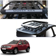 Car Roof Quest Luggage (4x 4) Frame Aluminum Roof Frame Universal Roof Frame Travel Frame Load Frame Load Over 100 kg Roof Shelves Luggage Box Roof Rack (Black)