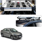 Car Roof Quest Luggage (4x 4) Frame Aluminum Roof Frame Universal Roof Frame Travel Frame Load Frame Load Over 100 kg Roof Shelves Luggage Box Roof Rack (Silver)