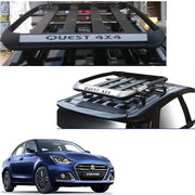 Car Roof Quest Luggage (4x 4) Frame Aluminum Roof Frame Universal Roof Frame Travel Frame Load Frame Load Over 100 kg Roof Shelves Luggage Box Roof Rack (Black)