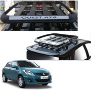 Car Roof Quest Luggage (4x 4) Frame Aluminum Roof Frame Universal Roof Frame Travel Frame Load Frame Load Over 100 kg Roof Shelves Luggage Box Roof Rack (Black)