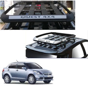 Car Roof Quest Luggage (4x 4) Frame Aluminum Roof Frame Universal Roof Frame Travel Frame Load Frame Load Over 100 kg Roof Shelves Luggage Box Roof Rack (Black)