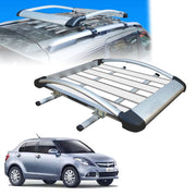 Car Roof Luggage (4x 4) Frame Aluminum Roof Frame Universal Roof Frame Travel Frame Load Frame Load Over 100 kg Roof Shelves Luggage Box Roof Rack (Silver)