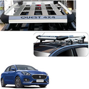 Car Roof Quest Luggage (4x 4) Frame Aluminum Roof Frame Universal Roof Frame Travel Frame Load Frame Load Over 100 kg Roof Shelves Luggage Box Roof Rack (Silver)