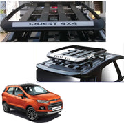 Car Roof Quest Luggage (4x 4) Frame Aluminum Roof Frame Universal Roof Frame Travel Frame Load Frame Load Over 100 kg Roof Shelves Luggage Box Roof Rack (Black)