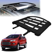 Car Roof Luggage (4x 4) Frame Aluminum Roof Frame Universal Roof Frame Travel Frame Load Frame Load Over 100 kg Roof Shelves Luggage Box Roof Rack (Black)