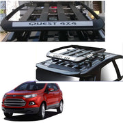 Car Roof Quest Luggage (4x 4) Frame Aluminum Roof Frame Universal Roof Frame Travel Frame Load Frame Load Over 100 kg Roof Shelves Luggage Box Roof Rack (Black)