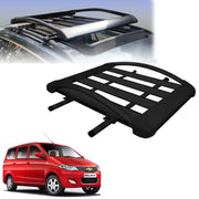 Car Roof Luggage (4x 4) Frame Aluminum Roof Frame Universal Roof Frame Travel Frame Load Frame Load Over 100 kg Roof Shelves Luggage Box Roof Rack (Black)