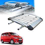 Car Roof Luggage (4x 4) Frame Aluminum Roof Frame Universal Roof Frame Travel Frame Load Frame Load Over 100 kg Roof Shelves Luggage Box Roof Rack (Silver)