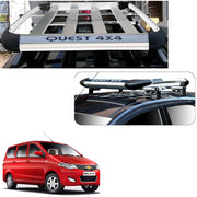 Car Roof Quest Luggage (4x 4) Frame Aluminum Roof Frame Universal Roof Frame Travel Frame Load Frame Load Over 100 kg Roof Shelves Luggage Box Roof Rack (Silver)