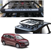 Car Roof Quest Luggage (4x 4) Frame Aluminum Roof Frame Universal Roof Frame Travel Frame Load Frame Load Over 100 kg Roof Shelves Luggage Box Roof Rack (Black)