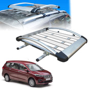 Car Roof Luggage (4x 4) Frame Aluminum Roof Frame Universal Roof Frame Travel Frame Load Frame Load Over 100 kg Roof Shelves Luggage Box Roof Rack (Silver)