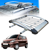 Car Roof Luggage (4x 4) Frame Aluminum Roof Frame Universal Roof Frame Travel Frame Load Frame Load Over 100 kg Roof Shelves Luggage Box Roof Rack (Silver)