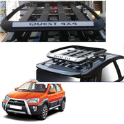 Car Roof Quest Luggage (4x 4) Frame Aluminum Roof Frame Universal Roof Frame Travel Frame Load Frame Load Over 100 kg Roof Shelves Luggage Box Roof Rack (Black)