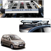 Car Roof Quest Luggage (4x 4) Frame Aluminum Roof Frame Universal Roof Frame Travel Frame Load Frame Load Over 100 kg Roof Shelves Luggage Box Roof Rack (Silver)