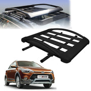 Car Roof Luggage (4x 4) Frame Aluminum Roof Frame Universal Roof Frame Travel Frame Load Frame Load Over 100 kg Roof Shelves Luggage Box Roof Rack (Black)