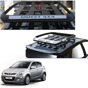 Car Roof Quest Luggage (4x 4) Frame Aluminum Roof Frame Universal Roof Frame Travel Frame Load Frame Load Over 100 kg Roof Shelves Luggage Box Roof Rack (Black)