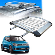 Car Roof Luggage (4x 4) Frame Aluminum Roof Frame Universal Roof Frame Travel Frame Load Frame Load Over 100 kg Roof Shelves Luggage Box Roof Rack (Silver)