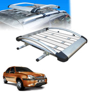 Car Roof Luggage (4x 4) Frame Aluminum Roof Frame Universal Roof Frame Travel Frame Load Frame Load Over 100 kg Roof Shelves Luggage Box Roof Rack (Silver)