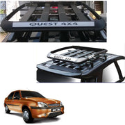 Car Roof Quest Luggage (4x 4) Frame Aluminum Roof Frame Universal Roof Frame Travel Frame Load Frame Load Over 100 kg Roof Shelves Luggage Box Roof Rack (Black)